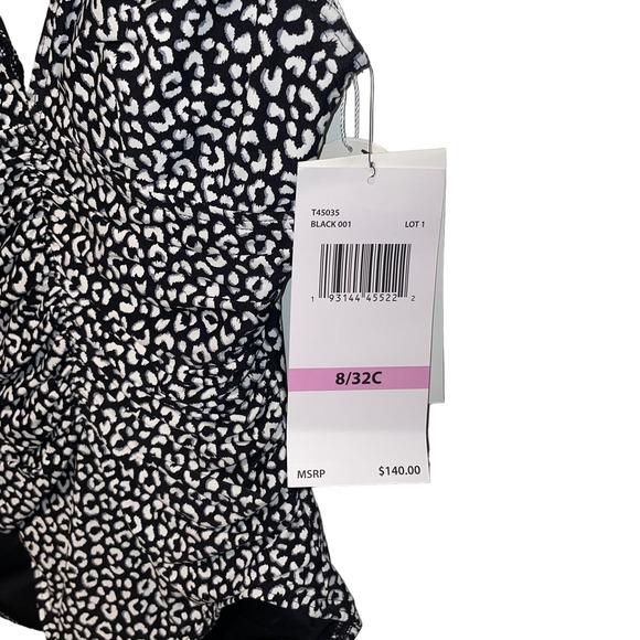 Coco Reef Contours Solitaire Printed One-Piece Swimsuit - Black 8/32C - Picture 7 of 9